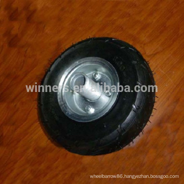 3.00-4 pneumatic small rubber wheel with steel wheel rim